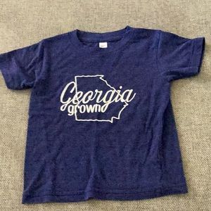 Toddler tee shirt with Georgia grown size 2